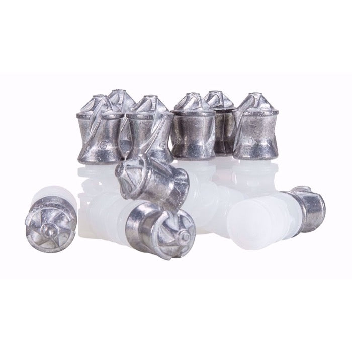 Slug Umarex Primal para Escopeta 20 Gauge, 395 Granos, 10 Piezas vista parados y acostados