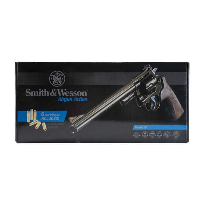 Revólver CO2 Smith & Wesson M29 vista caja empaque