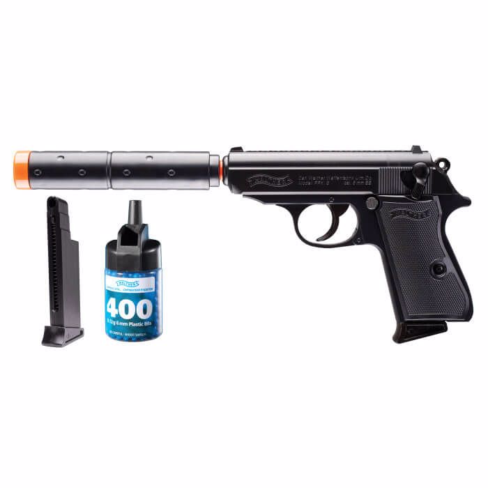 Pistola Airsoft Walther PPK/S Operative Kit calibre 6 mm bullets - sportsuns