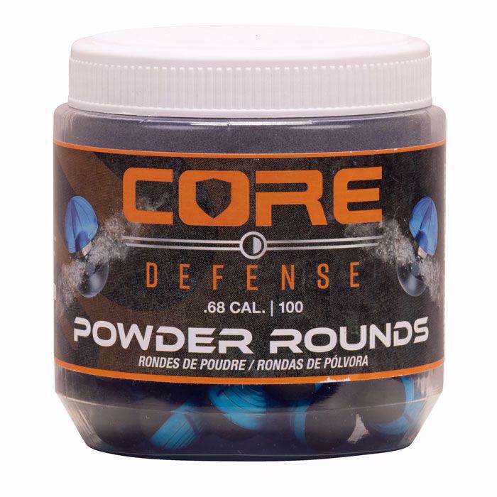Bolitas de Talco P2P Core Defense Azul-Negro Cal. .68 100 piezas