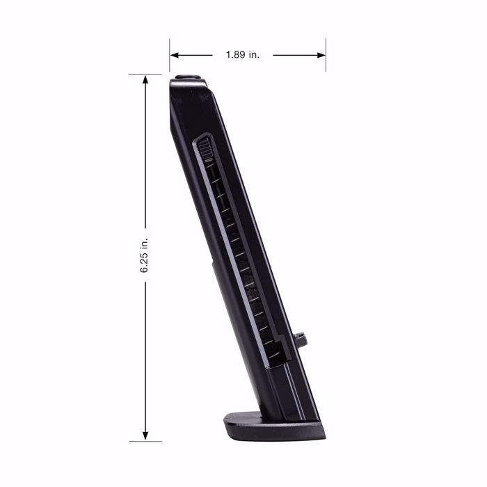 Cargador P2P Secure 68P 6 Tiros con dimensiones