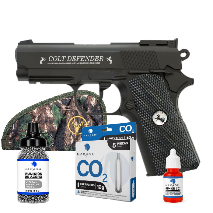 Pistola CO2 Colt Defender Combo
