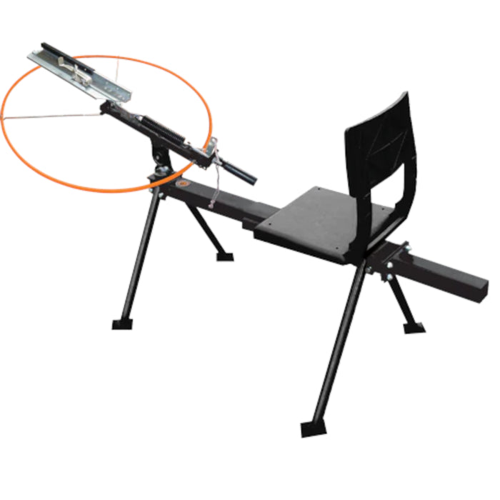 Lanzador de discos de resorte Do All Outdoors con asiento - sportsguns