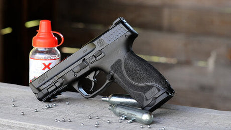 Efecto de pateo realista en pistolas de aire comprido Sportsguns