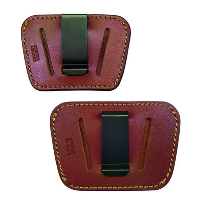 Holster funda bikini color café piel ambidiestro pistola cinturón clip - Sportsguns