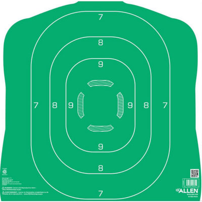 Blanco de Silueta Humana Allen 12" x 18" Verde - sportsguns