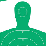 Blanco de Silueta Humana Allen 12" x 18" Verde - sportsguns