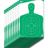 Blanco de Silueta Humana Allen 12" x 18" Verde - sportsguns