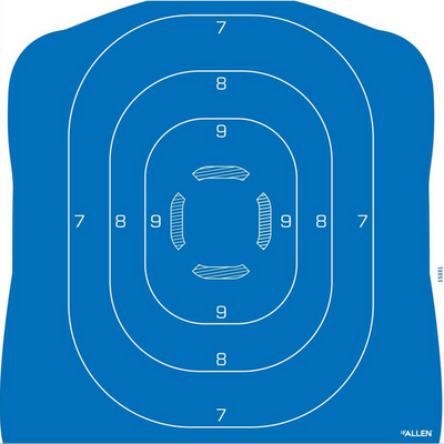 Blanco de Silueta Humana Allen 23" x 35" Azul