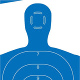 Blanco de Silueta Humana Allen 23" x 35" Azul - sportsguns