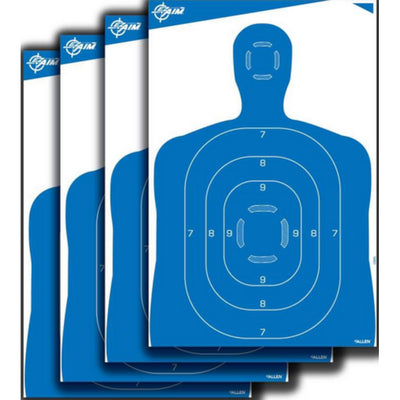 Blanco de Silueta Humana Allen 23" x 35" Azul - sportsguns