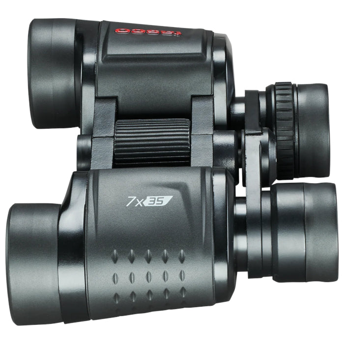 Binocular Tasco Essentials Porro 7x35 Negro vista latera izquierda