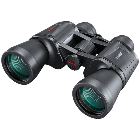 Binocular Tasco Essentials Porro 12x50 Negro vista frontal izquierda