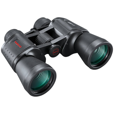 Binocular Tasco Essentials Porro 12x50 Negro vista frontal derecha
