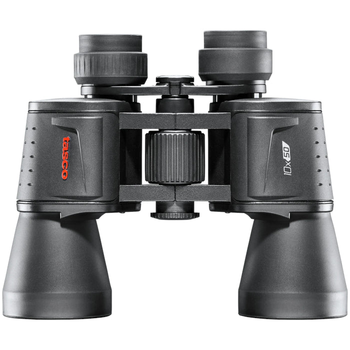 Binocular Tasco Porro 10x50 Negro vista frontal
