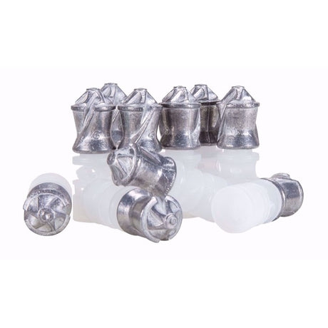Slug Umarex Primal para Escopeta 20 Gauge, 395 Granos, 10 Piezas vista parados y acostados