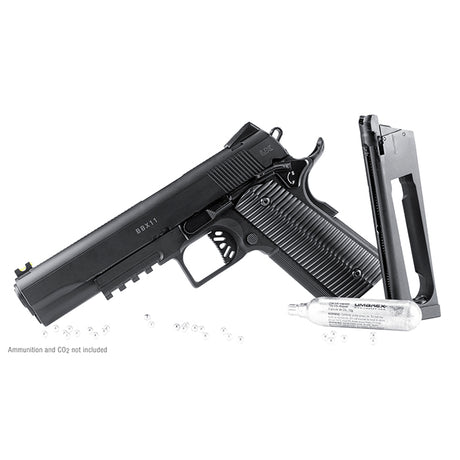 Pistola CO2 Umarex BBX11 Combo lateral izquierda con cargador y cartucho co2