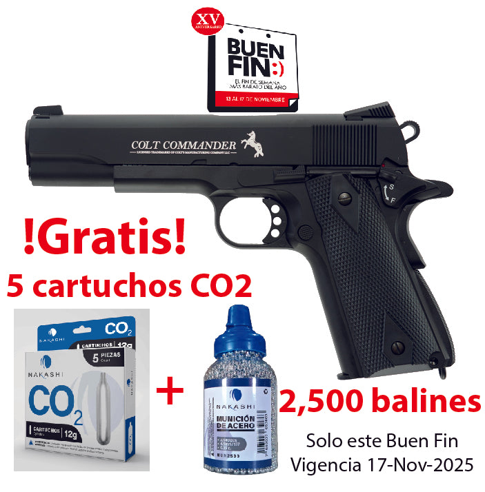 Pistola CO2 Colt Commander
