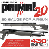 Escopeta de Aire Umarex Primal 20 PCP 20 Gauge - Sportsguns