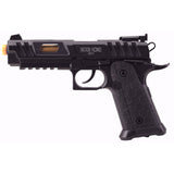 Pistola Airsoft CO2 Tactical Force 2011 calibre 6-mm negra advanced vista izquierda