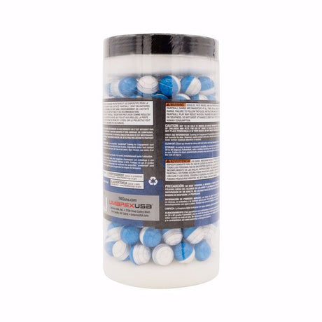 Bolitas de Talco T4E Azul-Blanco Cal. .68 250 piezas advertencia