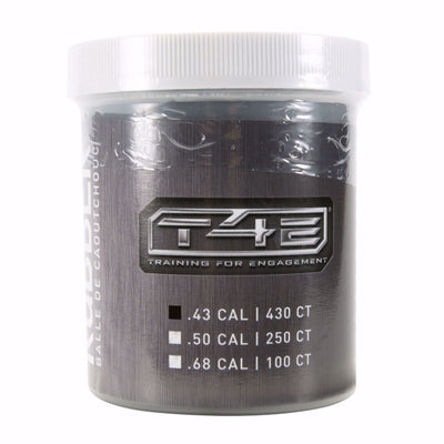 Bolitas de Caucho T4E Cal. .43 Negra 430 piezas - sportsguns