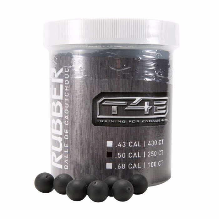 Bolitas de Caucho T4E Cal. .50 Negra 250 piezas - sportsguns