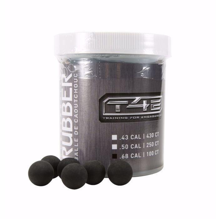Bolitas de Caucho T4E Cal. .68 Negra 100 piezas