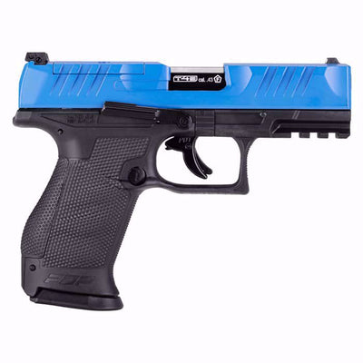 Pistola CO2 Marcadora T4E Walther PDP Compacta Azul-Negra Calibre .43 vista leteral dercha