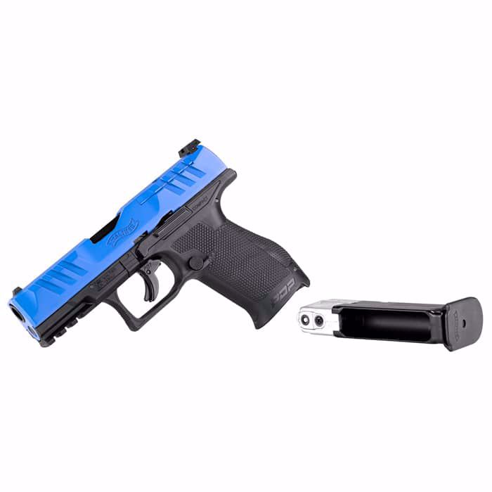 Pistola CO2 Marcadora T4E Walther PDP Compacta Azul-Negra Calibre .43 con cargador