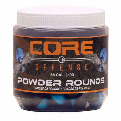 Bolitas de Talco P2P Core Defense Azul-Negro Cal. .68 100 piezas