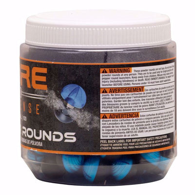 Bolitas de Talco P2P Core Defense Azul-Negro Cal. .68 100 piezas advertencia