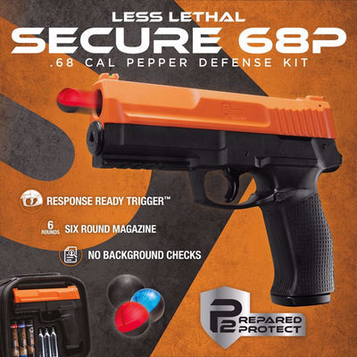 Pistola CO2 P2P Secure 68P Calibre .68 pimienta caja frontal