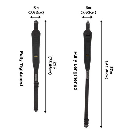 Portafusil correa Allen Glen Eagle Baktrack solo negro lona rifle - Sportsguns