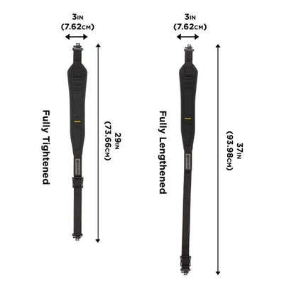 Portafusil correa Allen Glen Eagle Baktrack solo negro lona rifle - Sportsguns