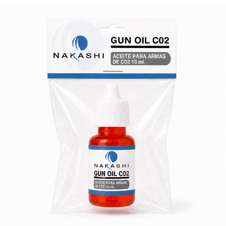 Aceite para Armas de CO2 Nakashi Gun Oil Sintético 10 ml bote con bolsa