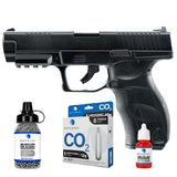 Pistola CO2 Umarex 9XP Combo con balines, cartuchos de CO2 y aceite Nakashi