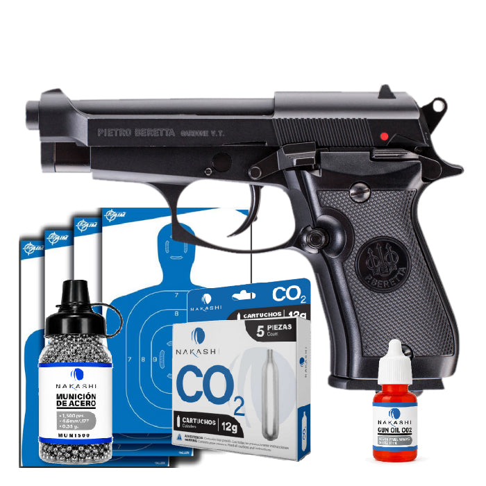 Pistola CO2 Beretta M84FS Combo