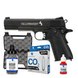 Pistola CO2 Colt Commander Combo con estuche rígido MTM de 9.5" abierto