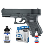 Pistola CO2 Glock G19 GEN3 Combo con balines, cartuchos de CO2 y aceite Nakashi
