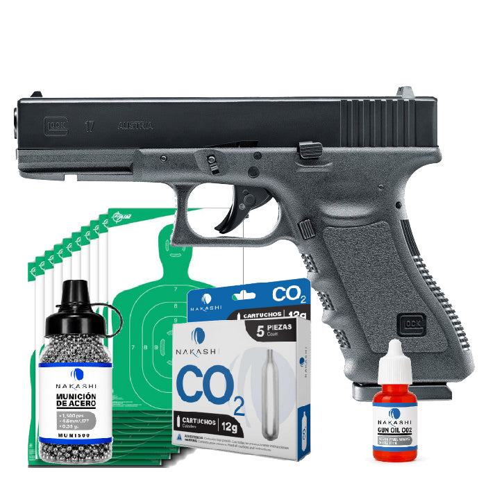 Pistola CO2 Glock G17 GEN3 Combo