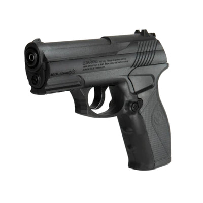 Pistola CO2 Crosman C11 balines calibre 4.5 mm - .177 vista frontal diagonal