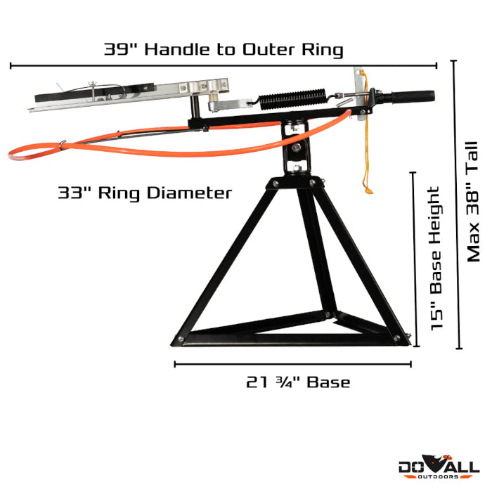 Lanzador de discos de resorte Do All Outdoors Clayhawk - sportsguns