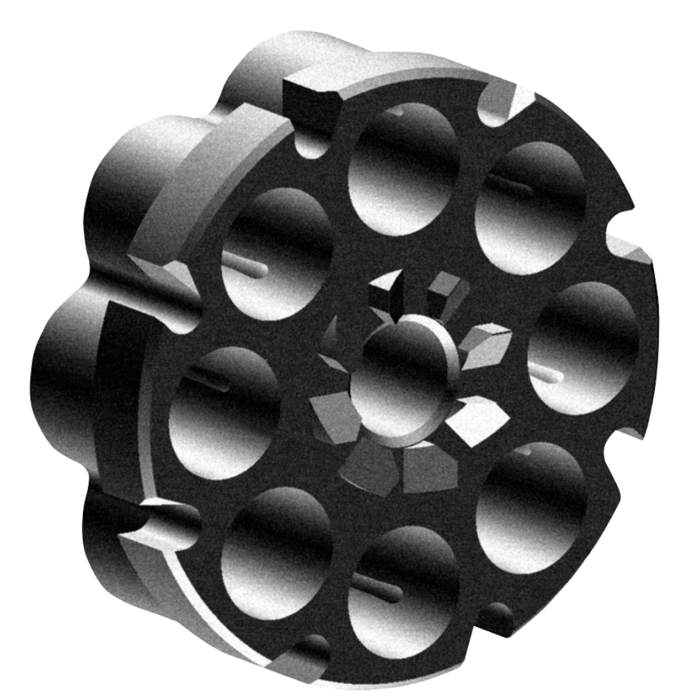 Cargador Walther PPQ y S&W M&P 45 smith wesson calibre 177 4.5 mm  balines postas acero 8 tiros