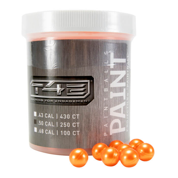 Bolitas de Pintura T4E Cal. .50 Naranja 250 piezas - sportsguns