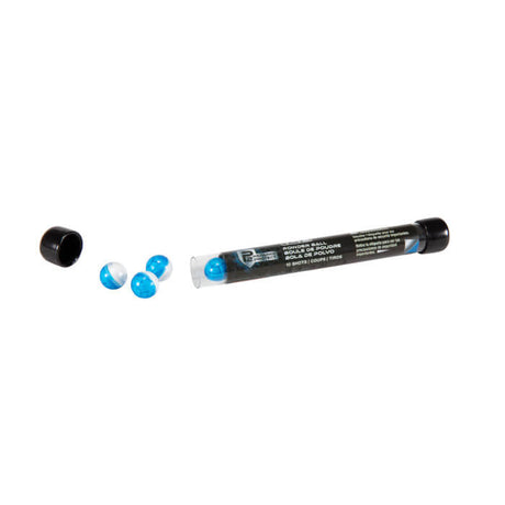 Bolitas de Pintura en Polvo TE4 P2P HDP50 Azul-Blanco Cal. .50 - 12.7 mm 10 piezas