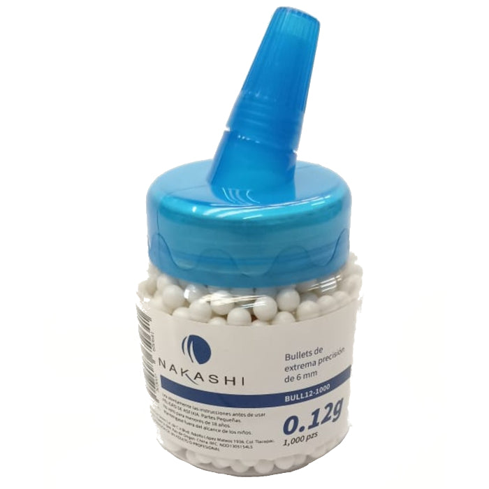 Bullets Nakashi 0.12 g. 6 mm 1,000